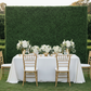 Outdoor Wedding Reception – Boxwood Greenery Wall Backdrop