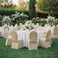 Outdoor Wedding Reception Champagne Ruched Fashion Spandex Banquet Chair Cover