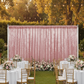 Outdoor Wedding Reception Dusty Rose Mauve 12FT Velvet Drape