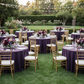 Outdoor Wedding Reception – Eggplant Tablecloth