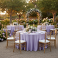Outdoor Wedding Reception – Lavender Satin Tablecloth 