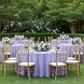 Outdoor Wedding Reception – Lavender Scuba 120 Round Tablecloth