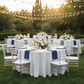 Outdoor Wedding Reception - Navy Blue Premium Polyester 20x20 Napkin 