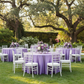 Outdoor Wedding Reception – Victorian Lilac Wisteria Taffeta Tablecloth