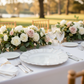 Outdoor Wedding Reception Waved Scalloped Acrylic Charger Plate White 