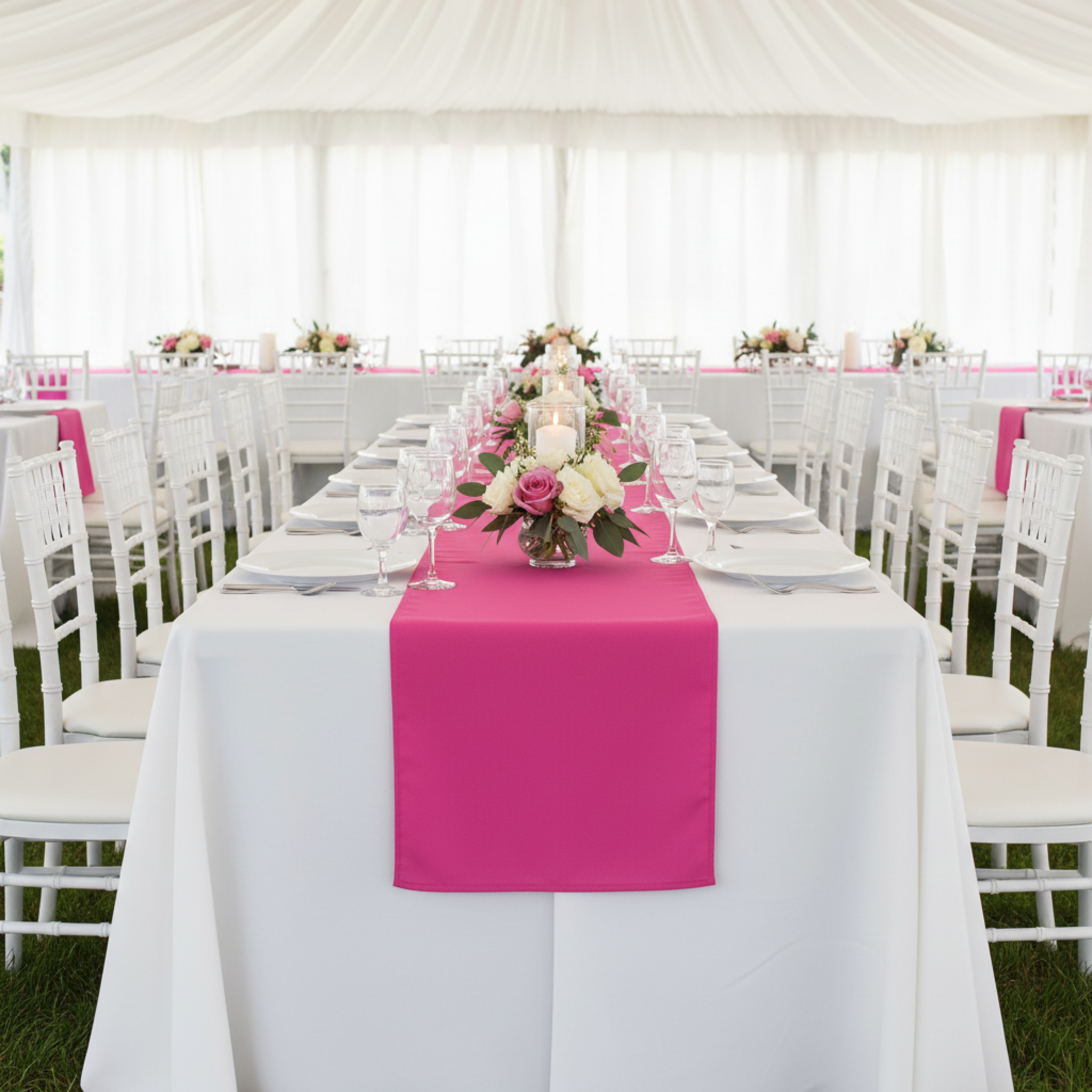 Outdoor Wedding Tent Reception