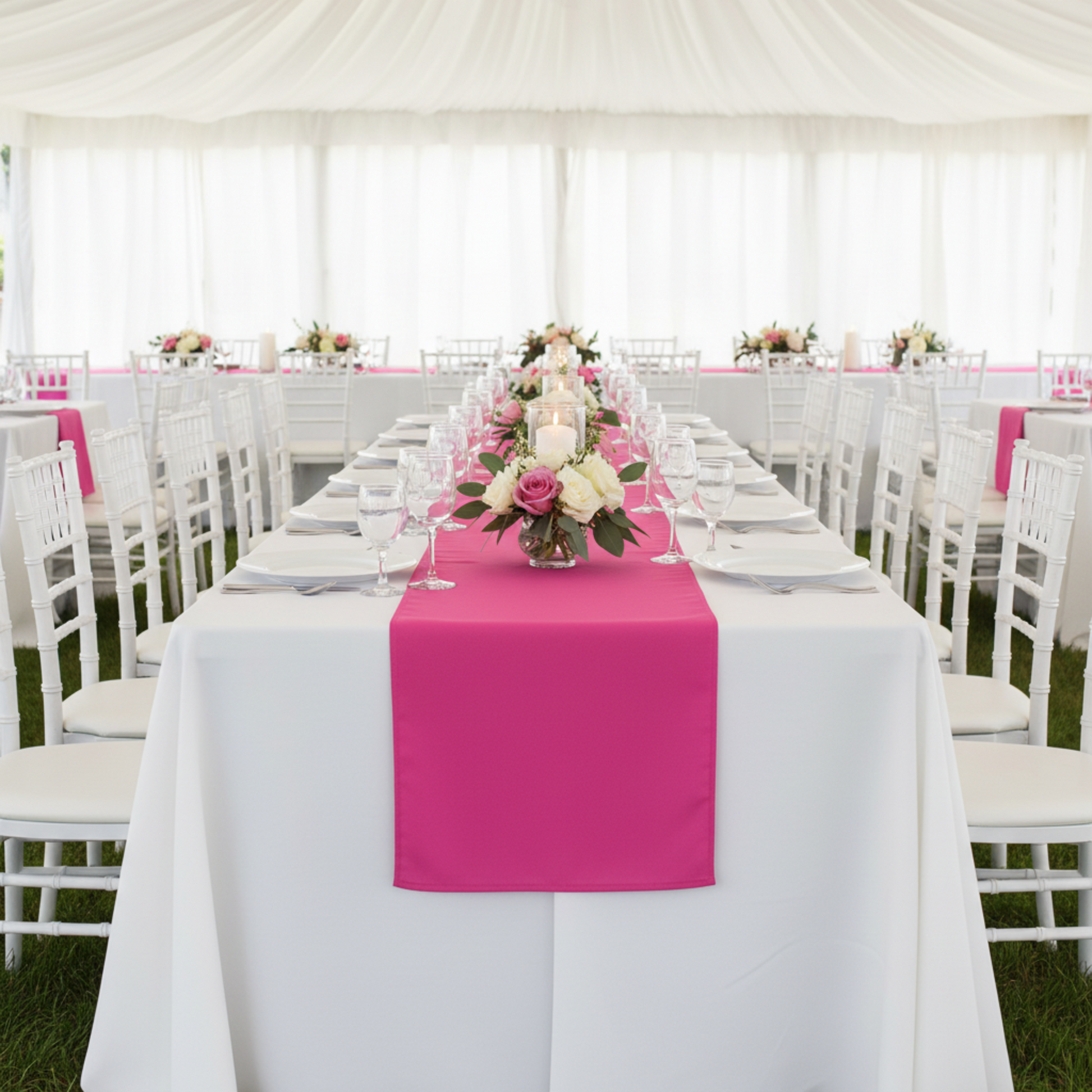 Outdoor Wedding Tent Reception