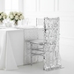 Payette Sequin Chiavari Chair Back Cover - Silver.