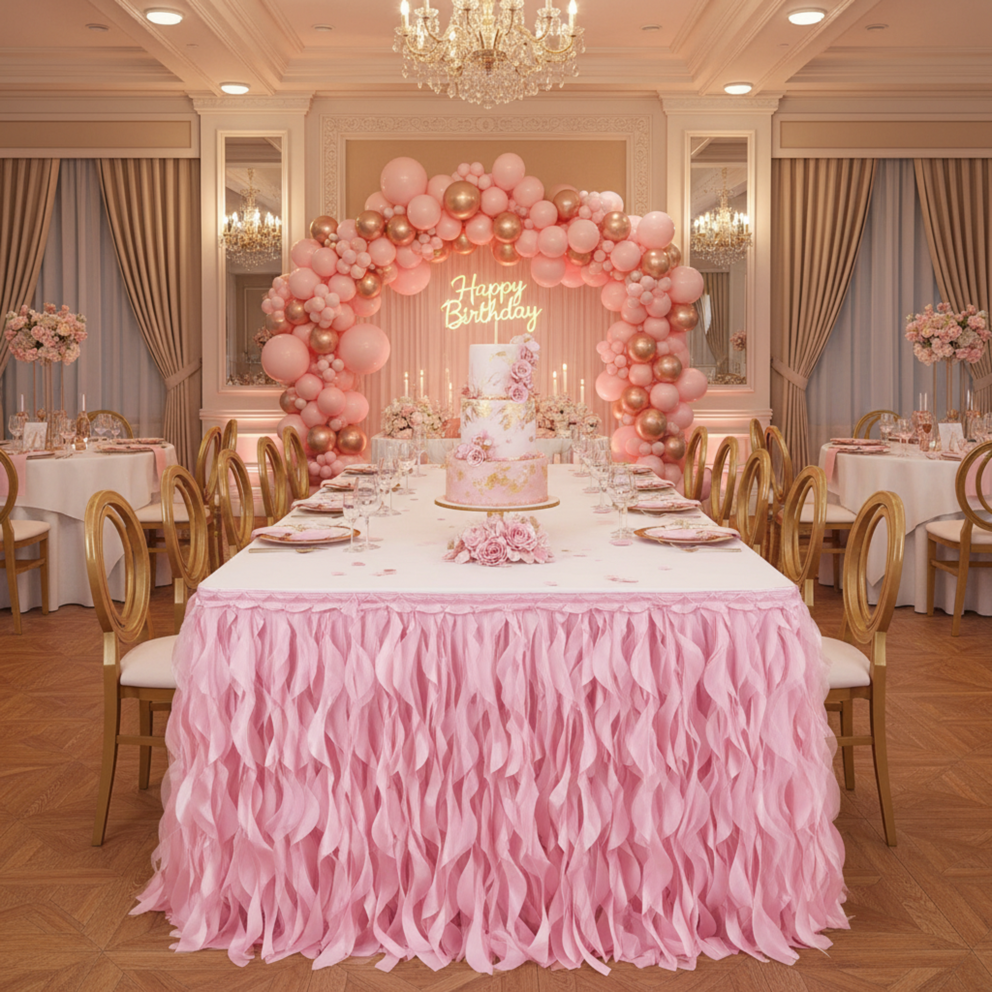 Pink Curly Willow - Birthday Party