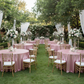 Pink Glitz Sequins 120 Round Tablecloth Indoor Wedding Reception