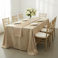 Pintuck 90"x132" Rectangular Tablecloth - Champagne.