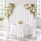Poly Premier Fire Retardant (FR) 16ft H x 60" W drape/backdrop - White.