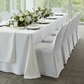 Polyester Folding Chair Cover - White.