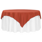 Polyester Square 72" Overlay/Tablecloth - Rust