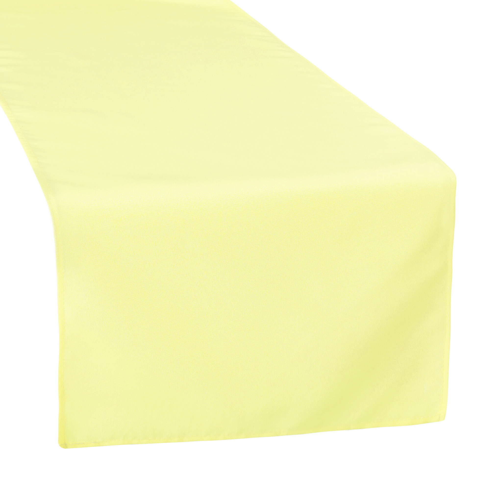 Polyester Table Runner - Pastel Yellow