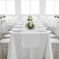 Polyester Table Runner - White.