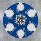 Premium Polyester 108" Round Tablecloth - Royal Blue Bird's Eye View