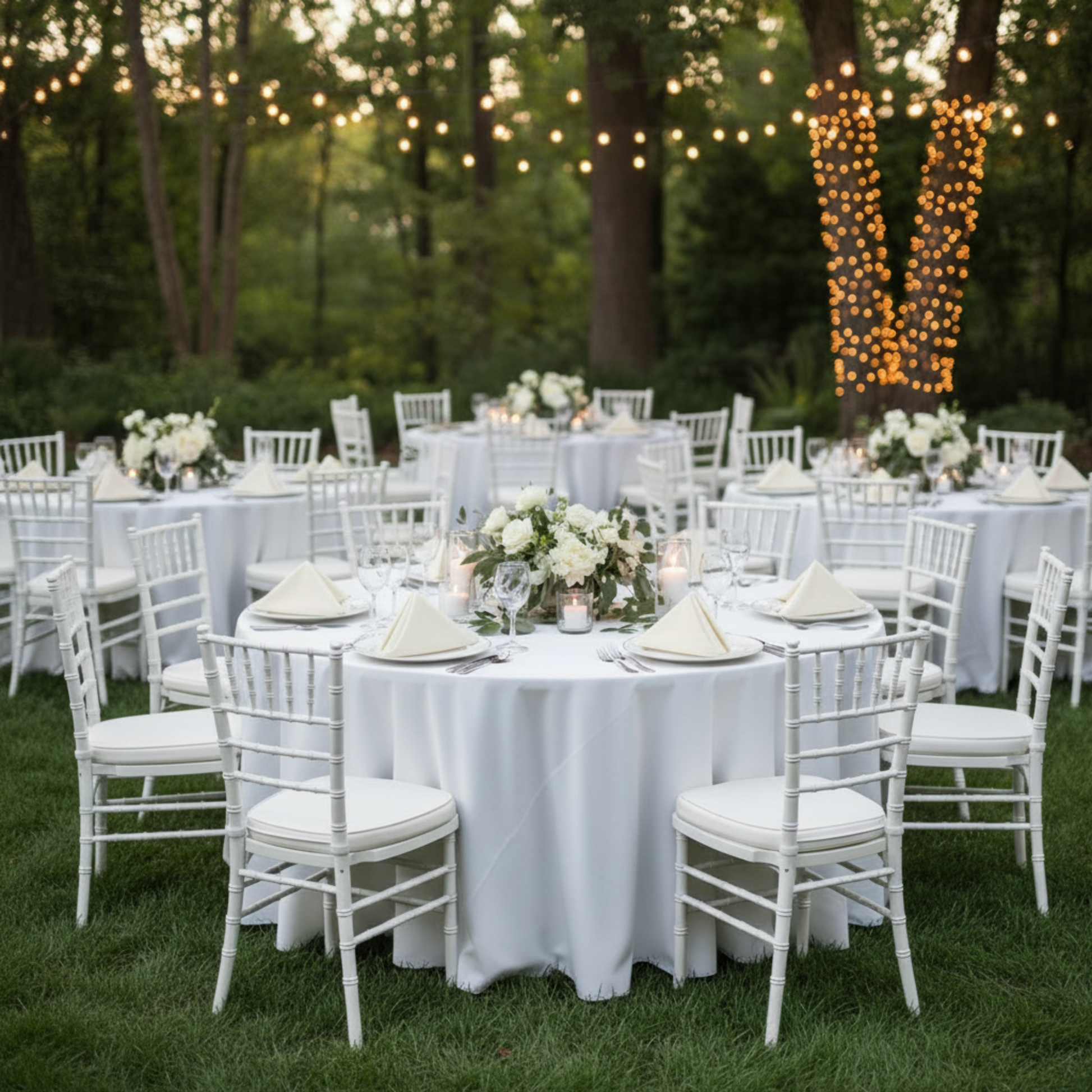 Light Ivory/Off White 17x17 Premium Polyester Napkin Outdoor