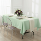 60"x120" Rectangular Premium Polyester Tablecloth - Mint Green.