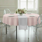Premium Polyester 90" Round Tablecloth - Pastel Pink.