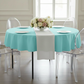 Premium Polyester 90" Round Tablecloth - Turquoise.