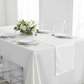 Premium Satin (Wrinkle-Resistant) 90"x132" Rectangular Tablecloth - Ivory.