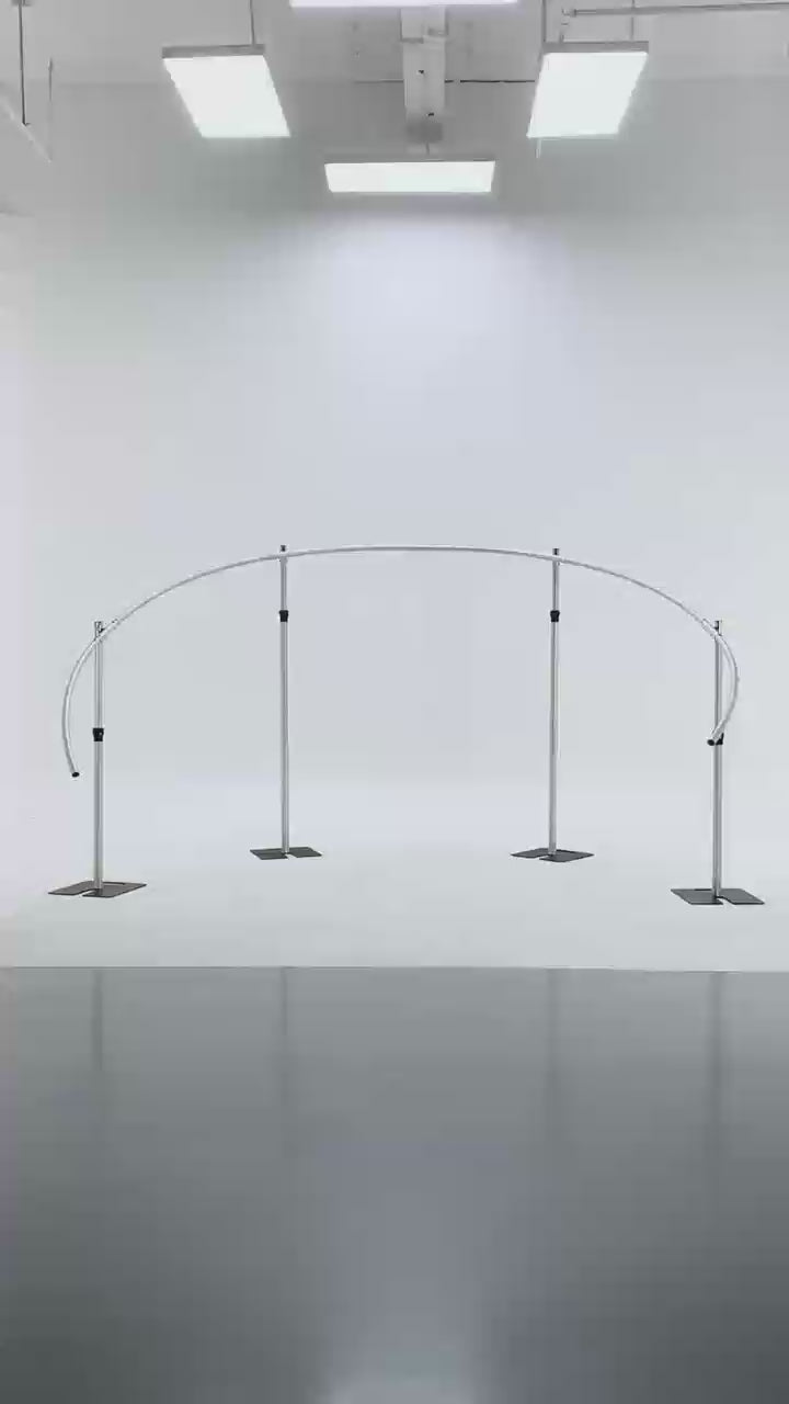 ARCH&LINE アーチアンドライン 125-135 Semi-circle Curved 8.8ft Backdrop Frame Arch– CV Linens