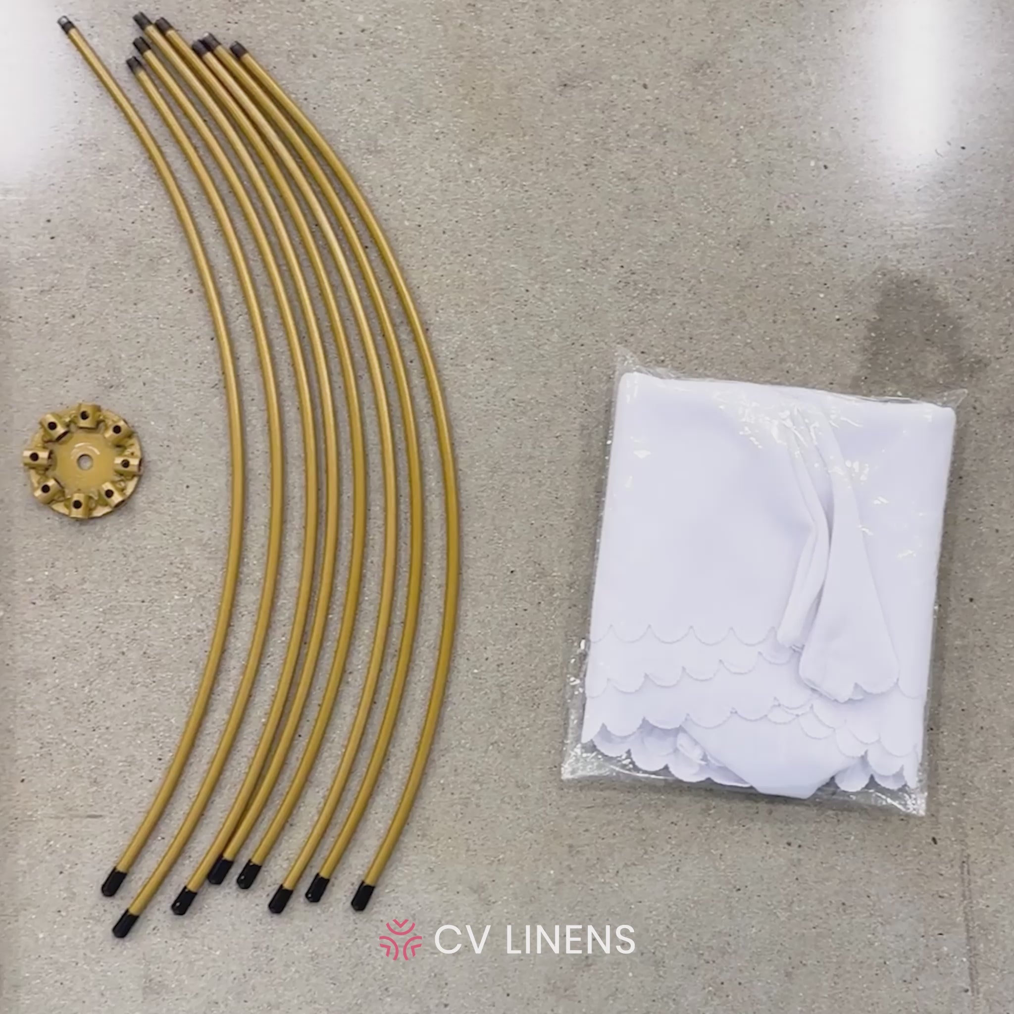 Adjustable Umbrella Centerpiece Stand assembly video
