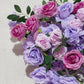 2 pcs/pk Premade Flower Backdrop Arch/Table Runner Decor - Lavender