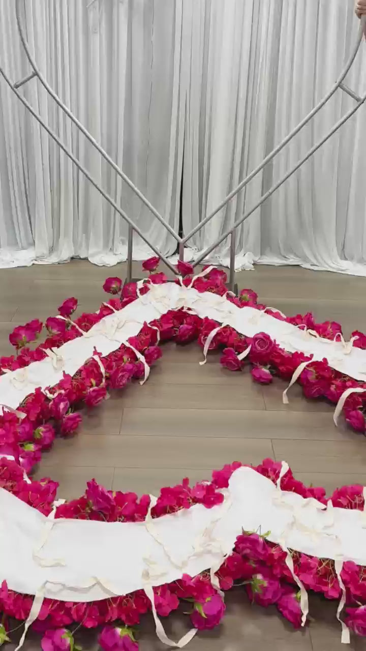Floral 3D Backdrop for Open Heart Stand  Installation