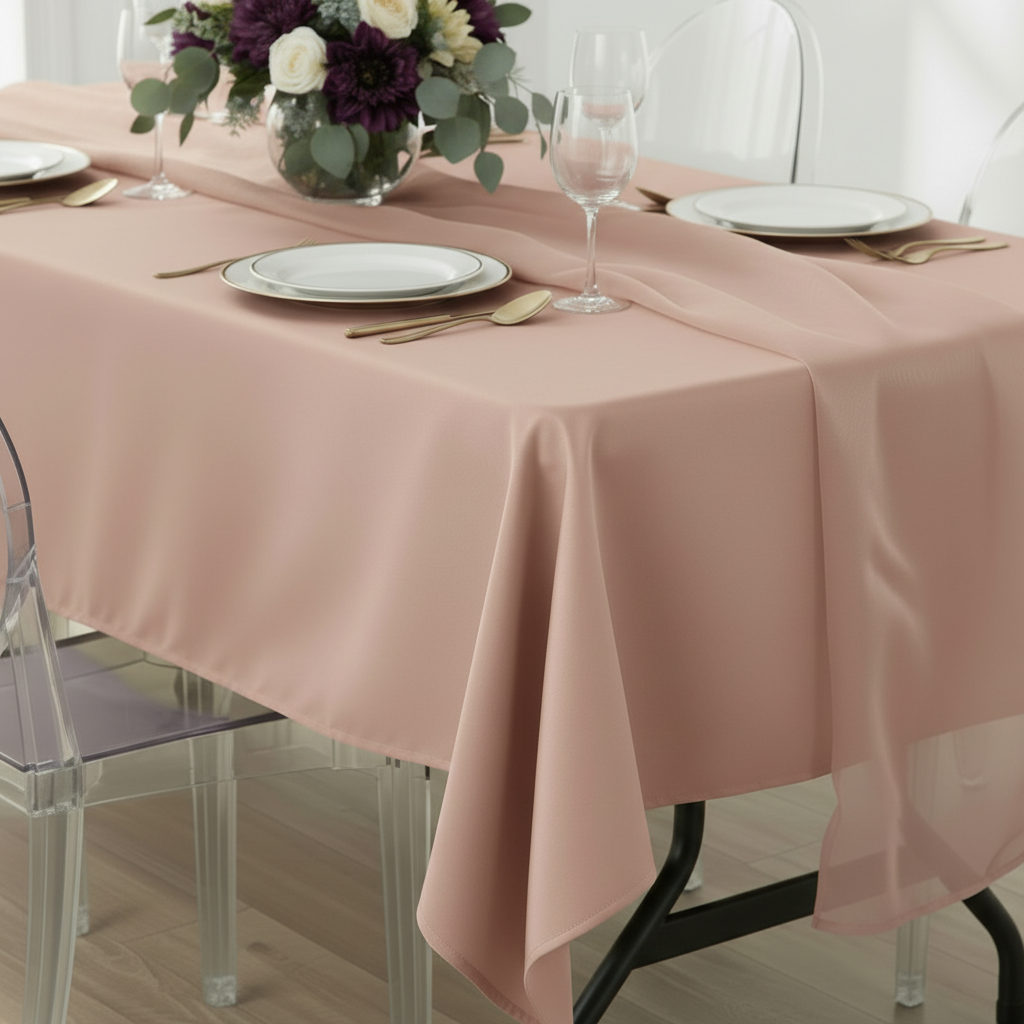Rectangular Premium Polyester Tablecloth 60