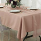 Rectangular Premium Polyester Tablecloth 60"x126" - Blush/Rose Gold.