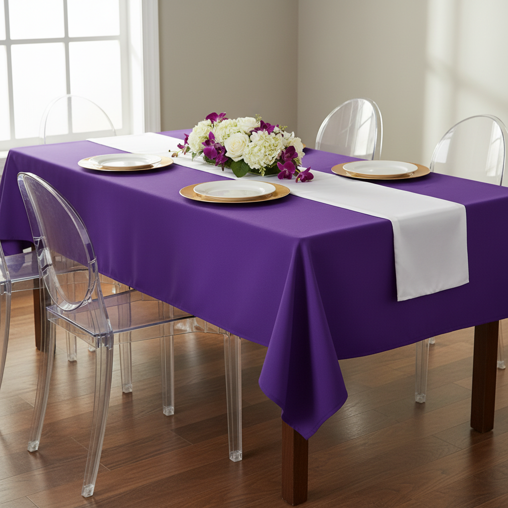 Rectangular Premium Polyester Tablecloth 60