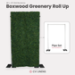 Roll Up Boxwood Greenery Wall Backdrop 8ft x 4ft infographic