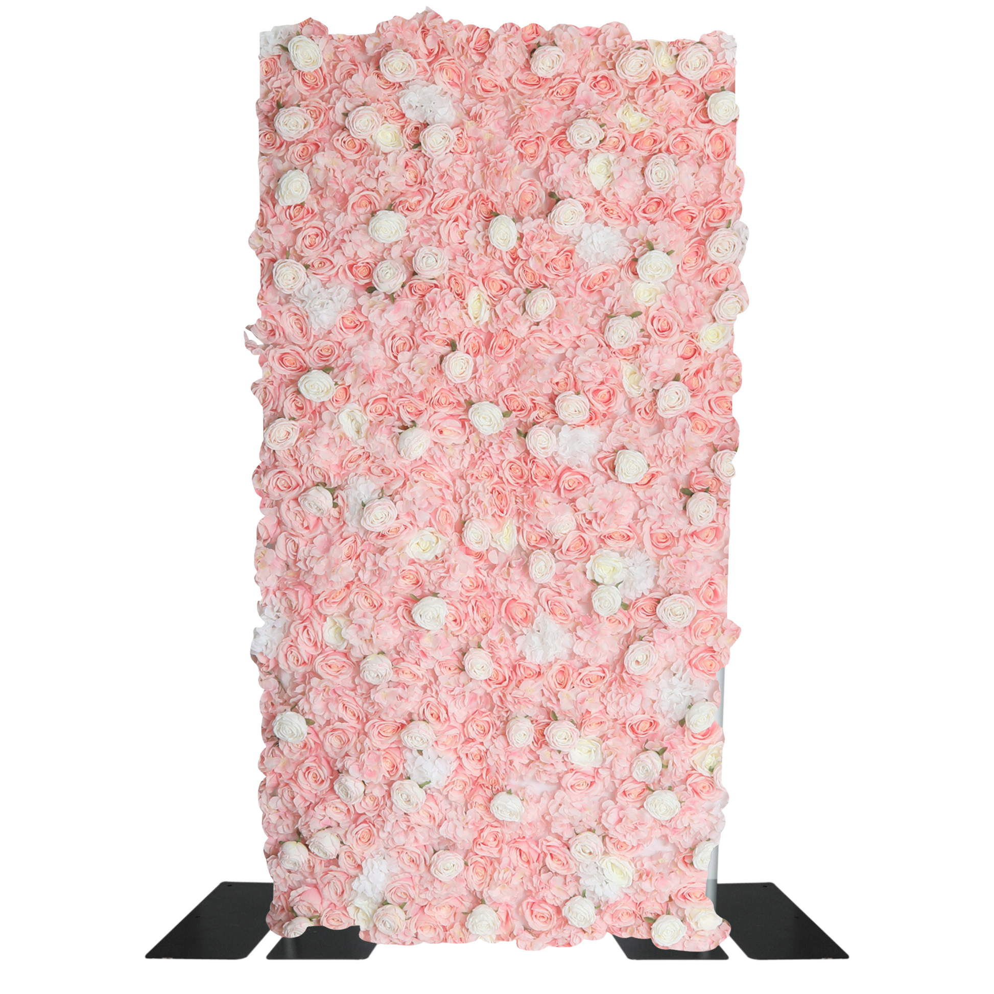 Roll Up Flower Wall Backdrop 8ft x 4ft - Pink