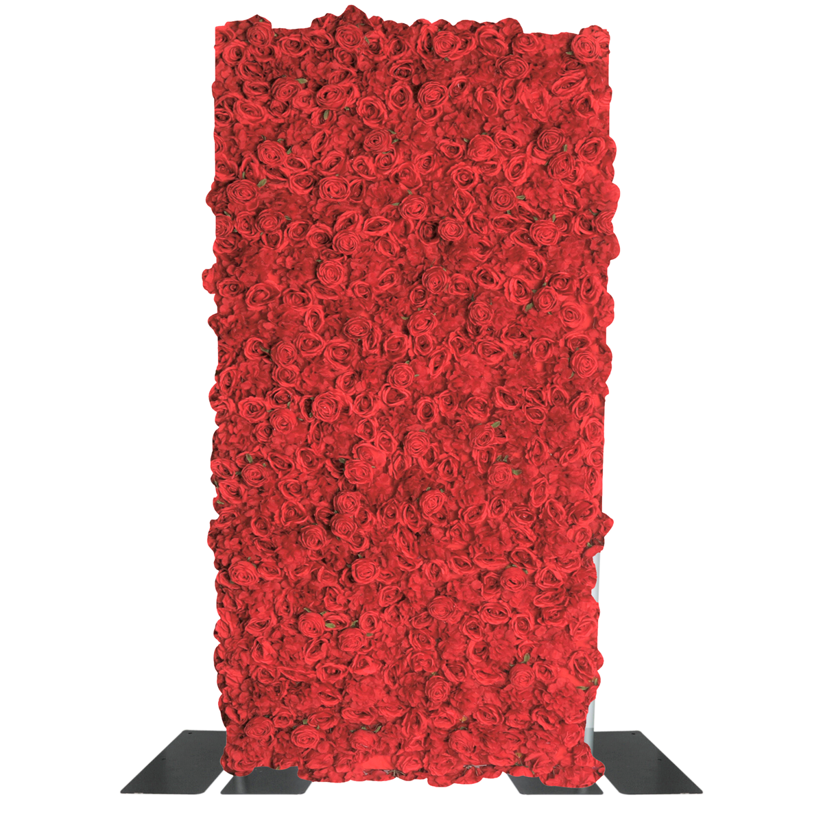 Roll Up Flower Wall Backdrop 8ft x 4ft - Red - CV Linens™