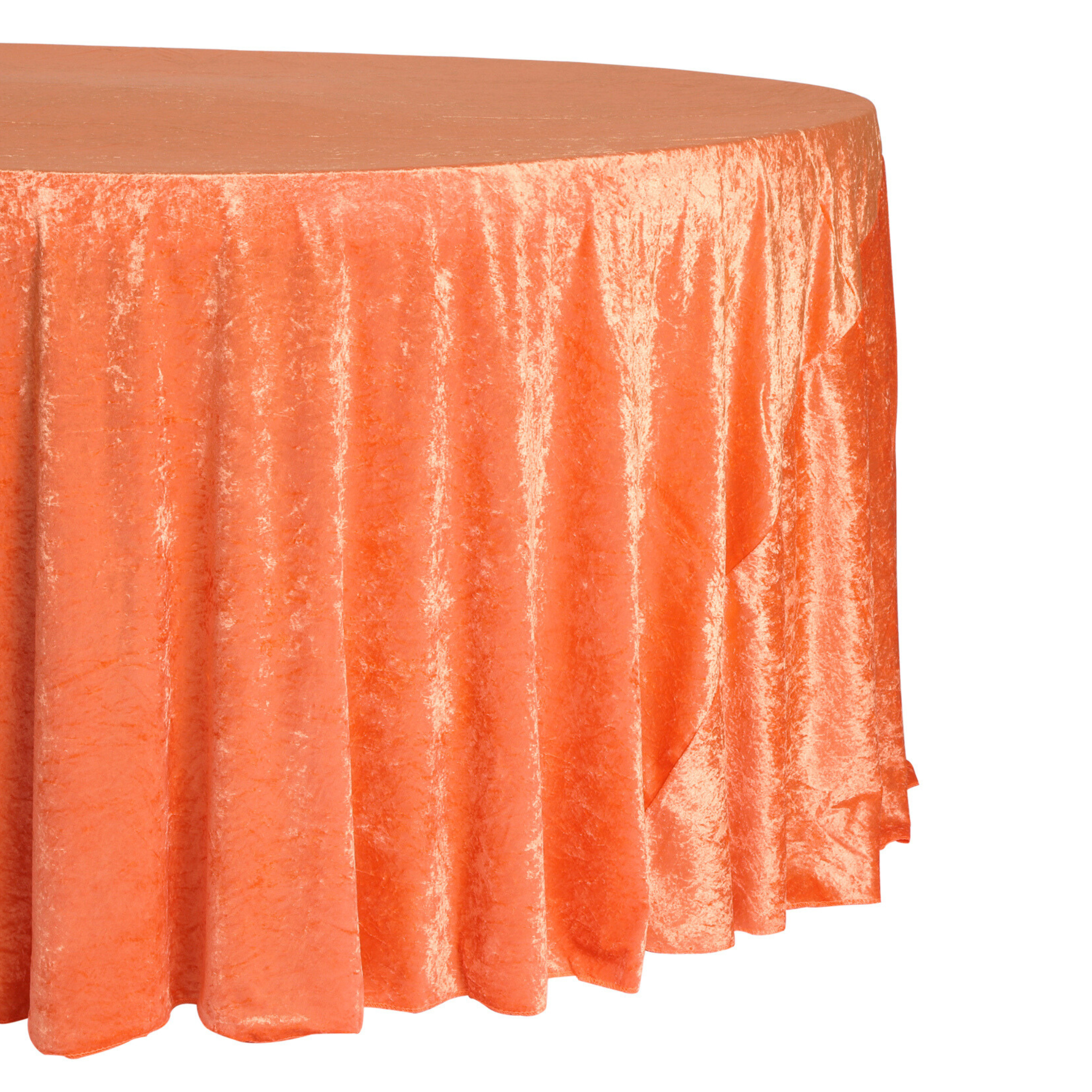 Orange Ombre Scalloped Edge Paper Tablecloth