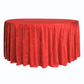 Velvet 120" Round Tablecloth - Red