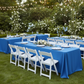 Royal Blue Economy 90x132 Polyester Tablecloth Oblong Rectangular - Outdoor