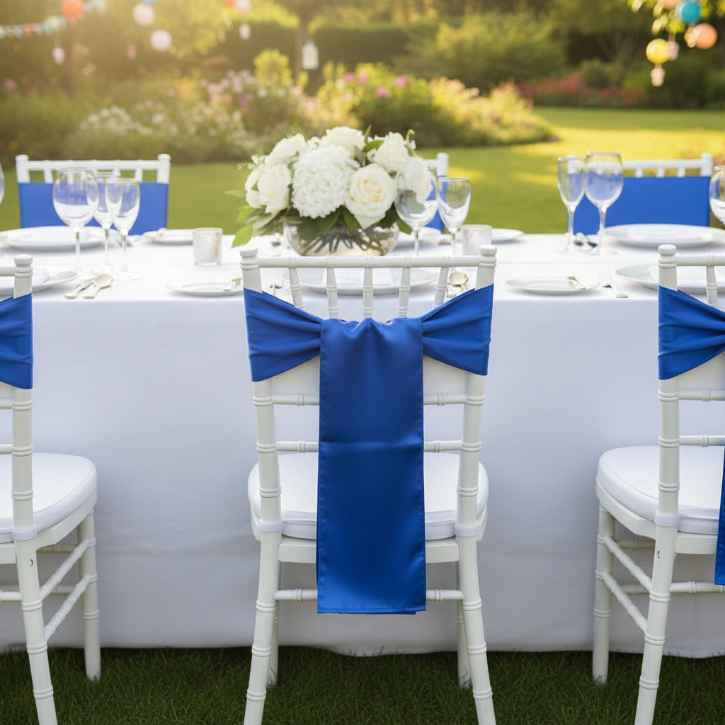Royal Blue Sash - Classic Bow Wedding