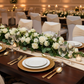 Ruffled Spandex Chair Band - Champagne in Wedding Reception.