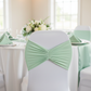 Ruffled Spandex Chair Band - Mint Green.