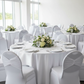 Ruffled Spandex Chair Band - White.