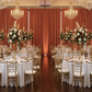 Rust 14FT Spandex Drape Curtain – Indoor Reception