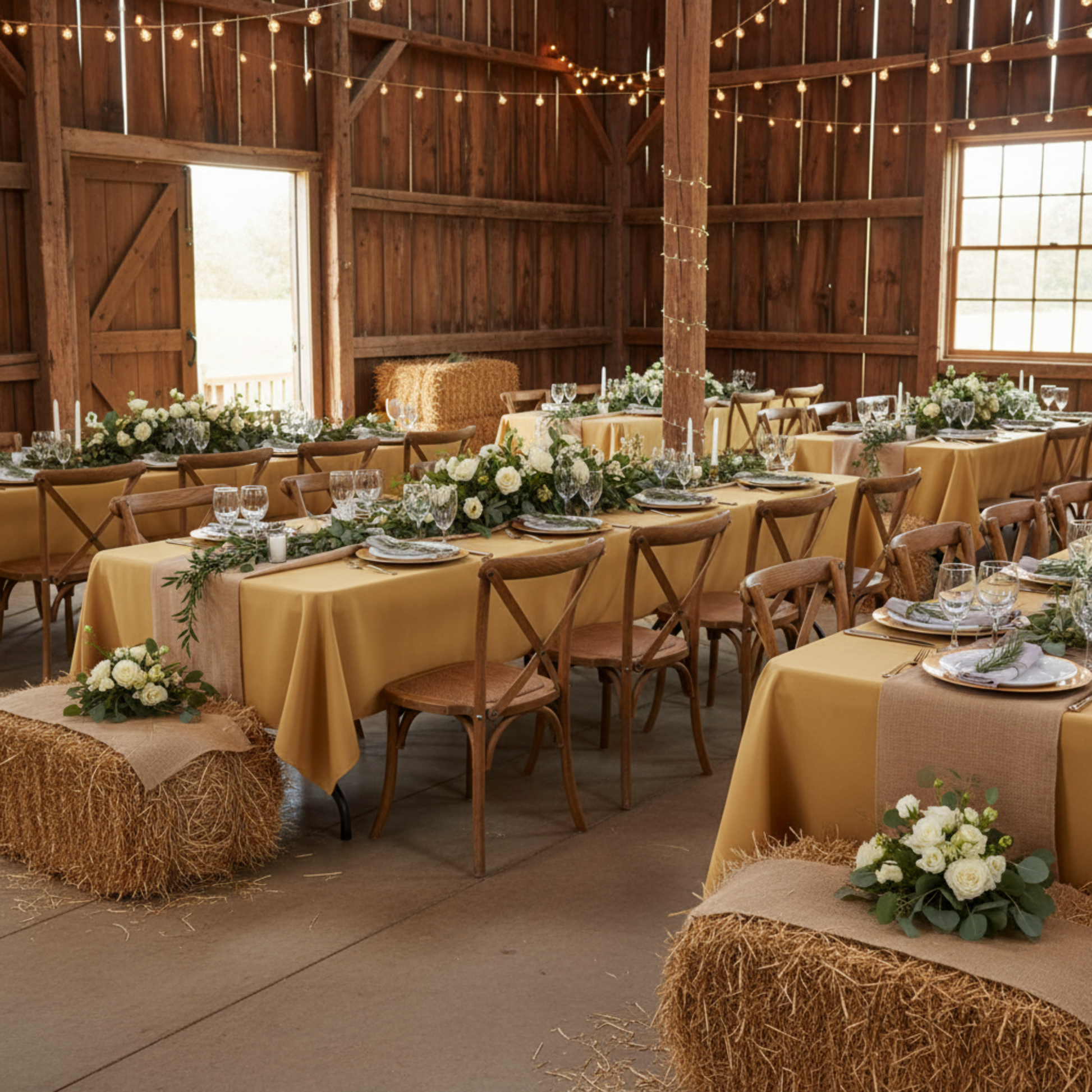 Rustic Barn Interior Wedding