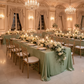 Sage Green 90x132 Velvet Tablecloth - Wedding 