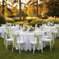 Sage Green Satin Chair Sash – Outdoor Wedding Reception
