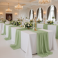 Sage Green Voile Table Runner