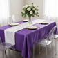Satin Rectangular 60"x120" Tablecloth - Purple.