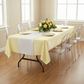 Satin Rectangular 60"x120" Tablecloth - Yellow.